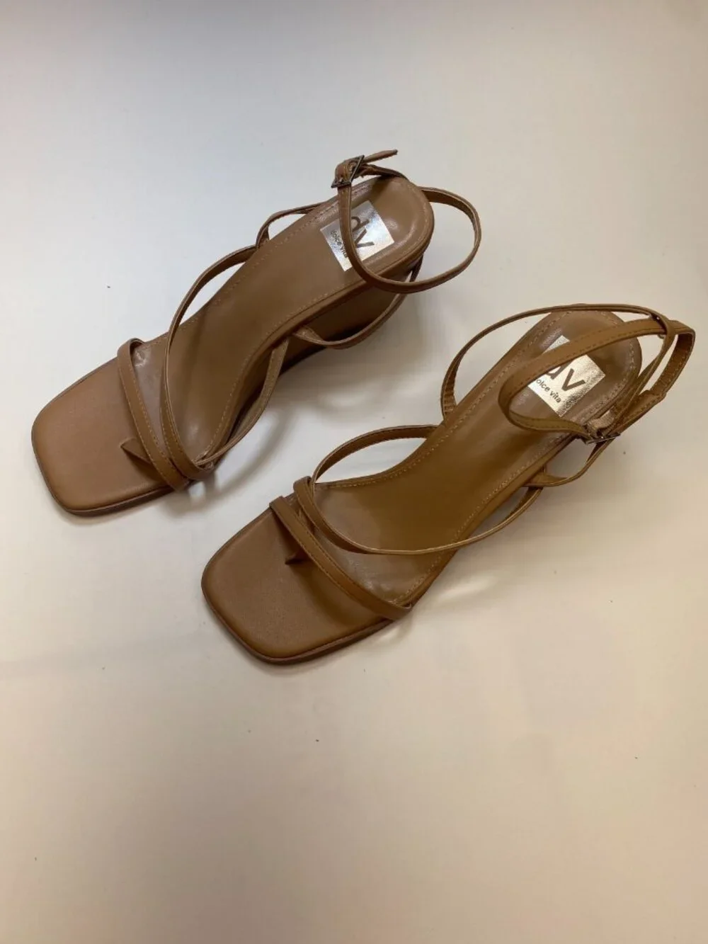 DV Dolce Vita Women's Casual Wedge Strap Cafe Eddle Sandal Sz 9
